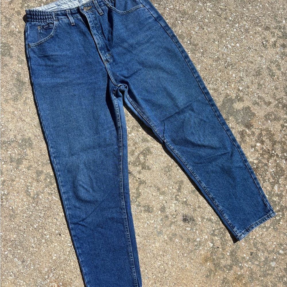 Vintage Lee Blue Denim Mom Jeans